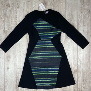 LANGDON L dress colorful office long sleeve